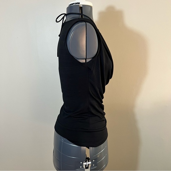 4/$20 BCX Black Halter with Beaded Neck Detail Size S - Picture 4 of 7